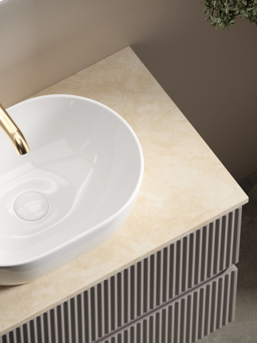 Столешница Sancos TT80A2X 80х46 накладная цвет бежевый - фото 3